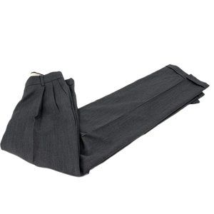 Pronto Uomo Gray Straight Dress Pants | Made in South Korea